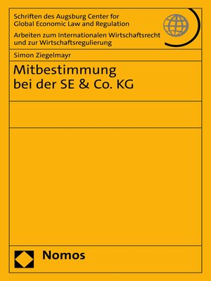 cover image of Mitbestimmung bei der SE & Co. KG